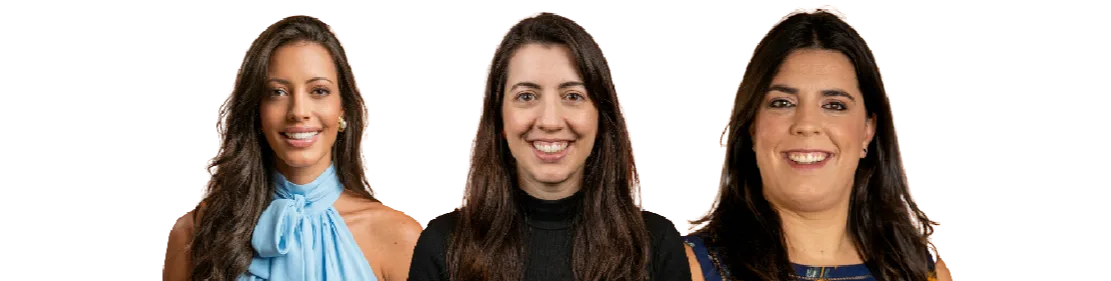 Tatiana, Antonia e Marcela Monteiro de Barros